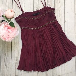 Express Accordion Beaded Top